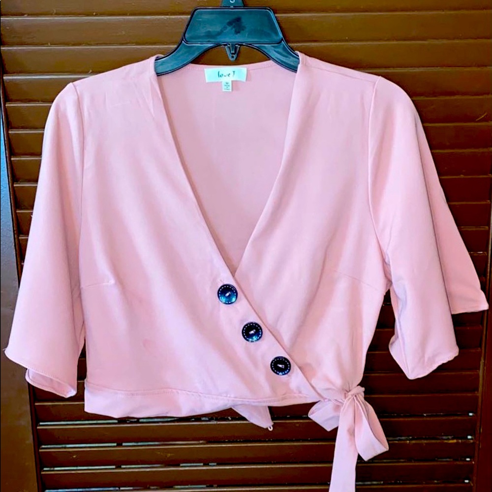Nude Pink Cropped Top